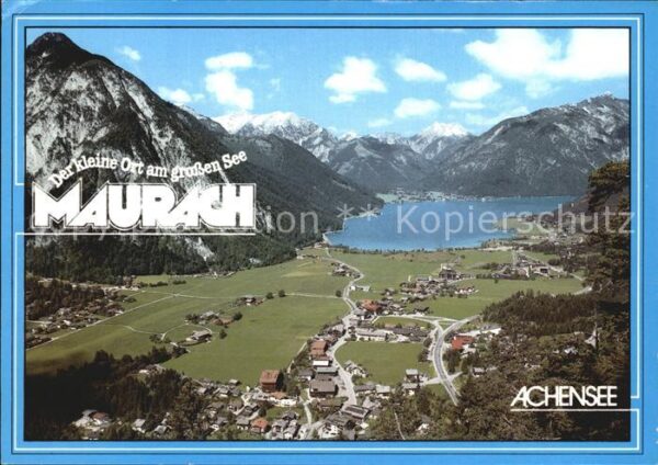Maurach Tirol Panorama mit Achensee