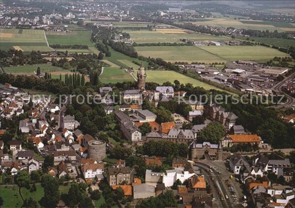 Friedberg Hessen Fliegeraufnahme mit Burg