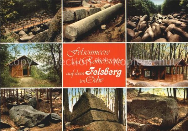 Felsberg Odenwald Felsenmeere und Römersteine Details