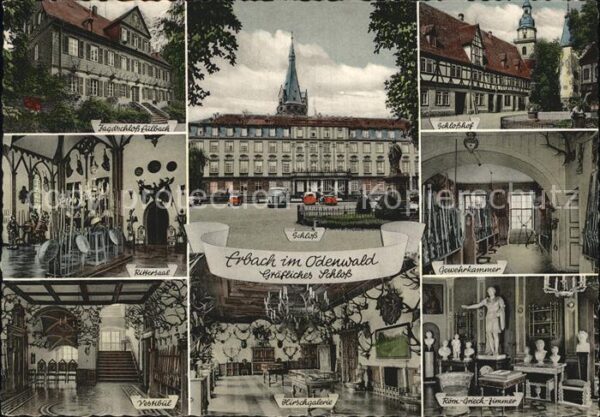 Erbach Odenwald Jagdschloss Eulbach Schloss Schlosshof