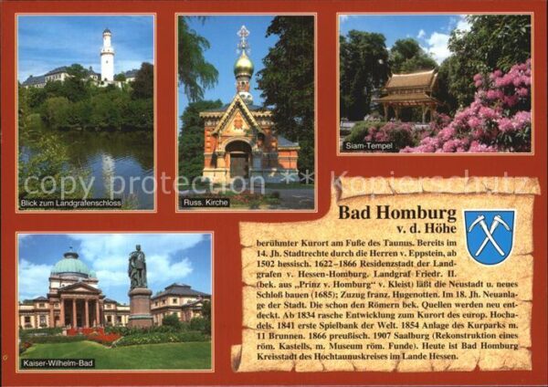 Bad Homburg Landgrafenschloss Russ Kirche Siam Temp