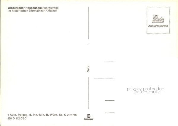 Heppenheim Bergstrasse Kirche Schloss Kurmainzer Amtshof Winze – Bild 2