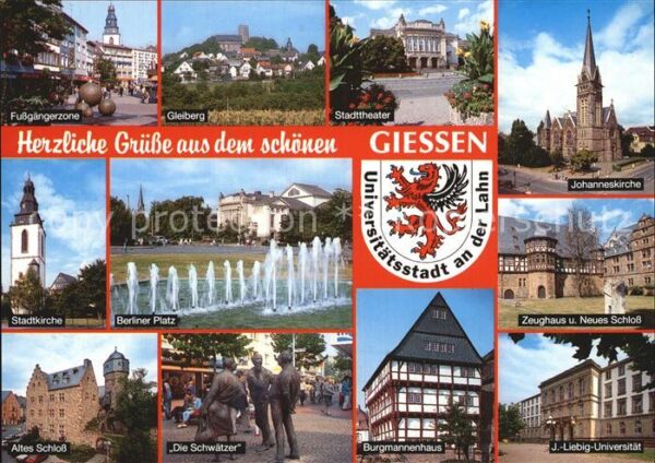Giessen Lahn Fussgängerzone Gleiberg Stadttheater Jo
