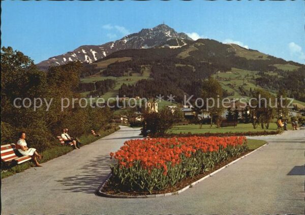St Johann Tirol mit Kitzbüheler Horn Kurpromenade