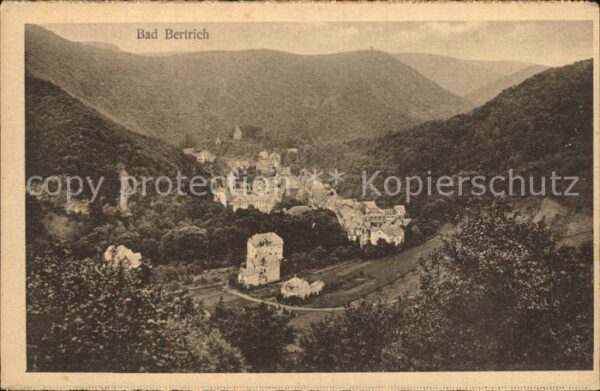 Bad Bertrich Panorama Kurort Eifel