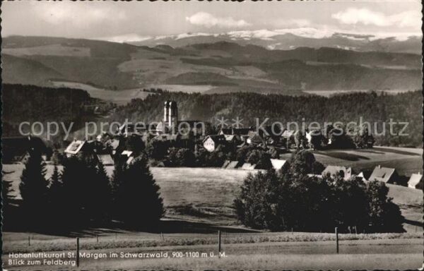 St Maergen Gesamtansicht Höhenluftkurort Blick zum