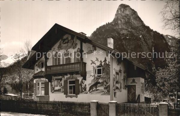 Oberammergau Rotkäppchenhaus Fassadenmalerei