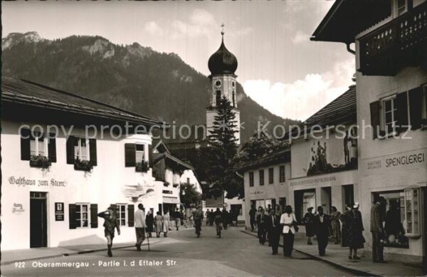 Oberammergau Ettaler Strasse Gasthaus Kirche