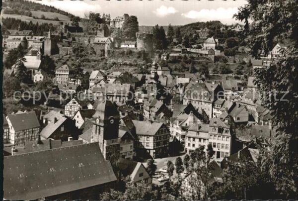 Monschau Blick über die Altstadt