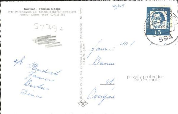 Winkhausen Schmallenberg Gasthof Pension Menge – Bild 2