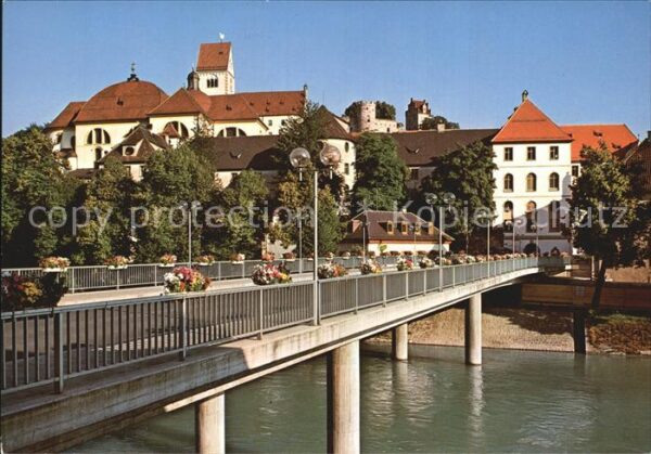 Fuessen Allgaeu Lechbrücke Kloster St Mang Hohes Schlos