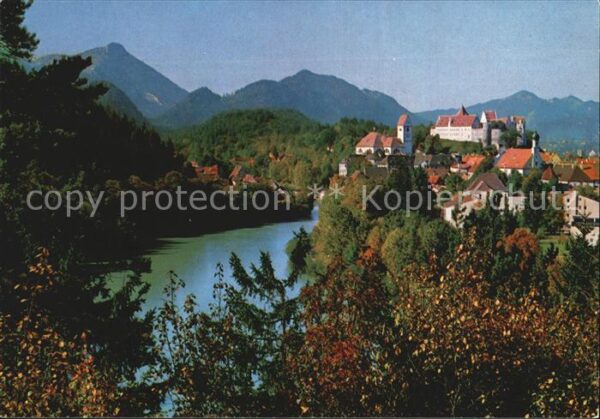 Fuessen Allgaeu Lech Hohes Schloss Allgäuer Alpen