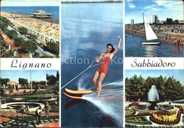 Lignano Sabbiadoro Strand Wasserski Minigolf Park Springbr