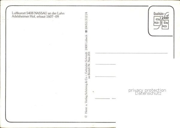 Nassau Lahn Adelsheimer Hof 17. Jhdt. Fachwerkhaus – Bild 2