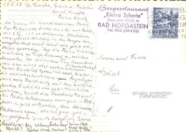 Bad Hofgastein Kleine Scharte Bergrestaurant Alpenpano – Bild 2
