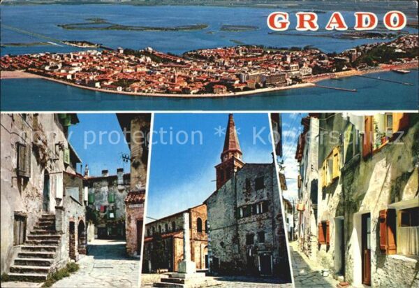 Grado Gorizia Ortsmotive Fliegeraufnahme
