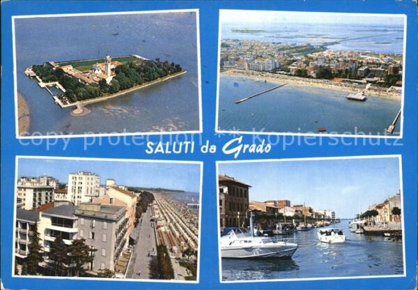 Grado Gorizia Barbana Strand Fliegeraufnahme