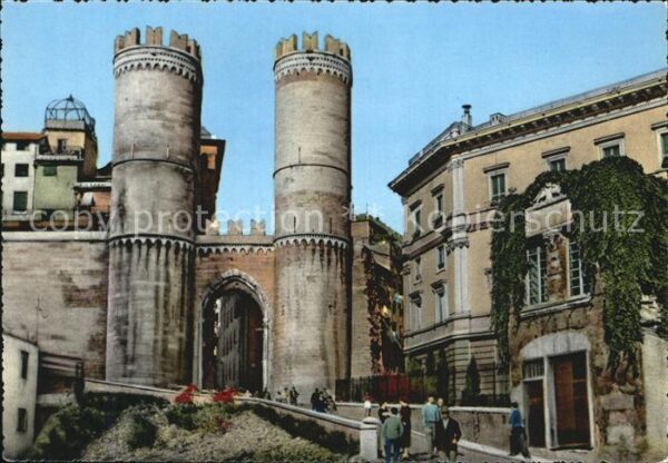 Genova Genua Liguria Casa di C Colombo e Torri di S Andrea C