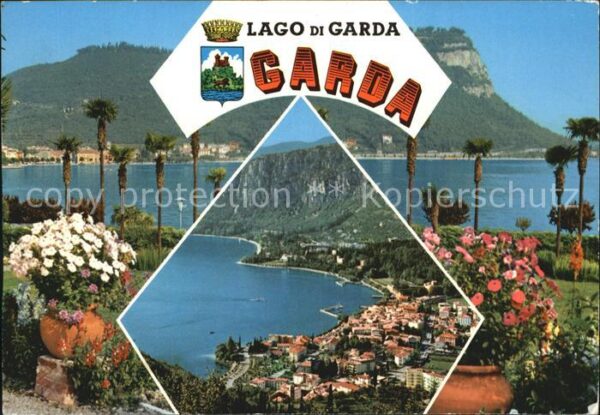 Garda Lago di Garda Panorama Gardasee Berge Uferpromenade P