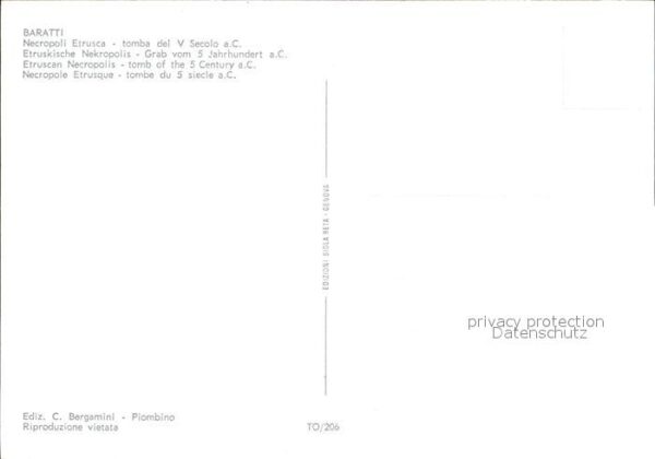 Baratti Etruskirche Nekropolis Grab 5. Jhdt. – Bild 2