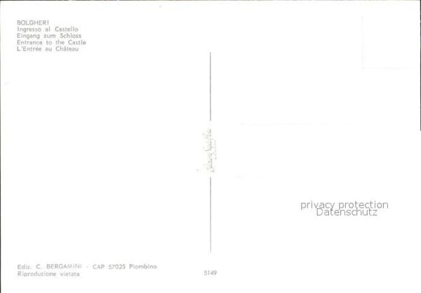 Bolgheri Ingresso al Castello Schloss – Bild 2