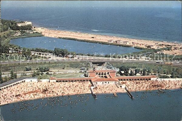 Eforie Nord Bai reci Kalte Bäder Strand Fliegeraufn