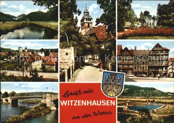 Witzenhausen Teilansichten Werra Brücke Schwimmbad P