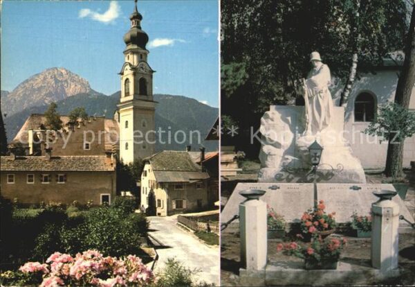 Toblach Suedtirol Kirche Berge Kriegerdenkmal