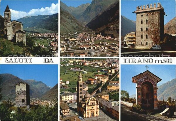 Tirano Kirche Turm Wallfahrtskirche Panorama