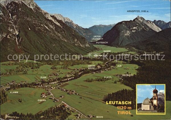 Leutasch Fliegeraufnahme Richtung Nord Ost Alpen