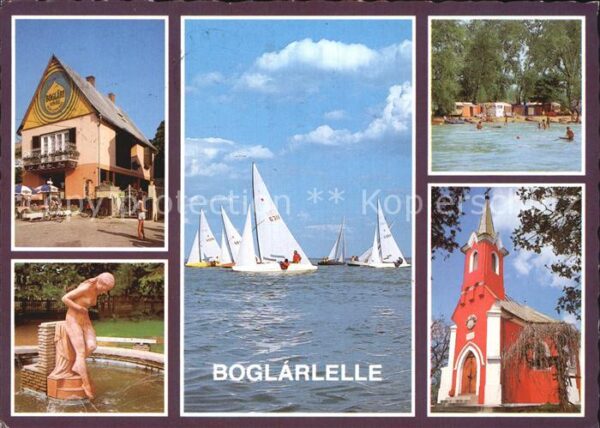 Boglarlelle Balatonlelle Restaurant Skulptur Segeln Plattensee C