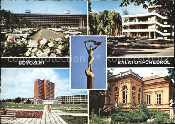 Balatonfuered Teilansichten Gebäude Hochhaus Denkmal