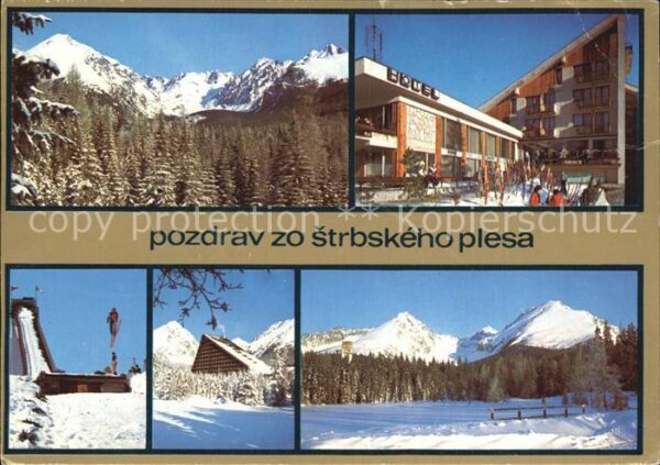 Strbske Pleso Hotel Skisprungschanze Winterpanorama H