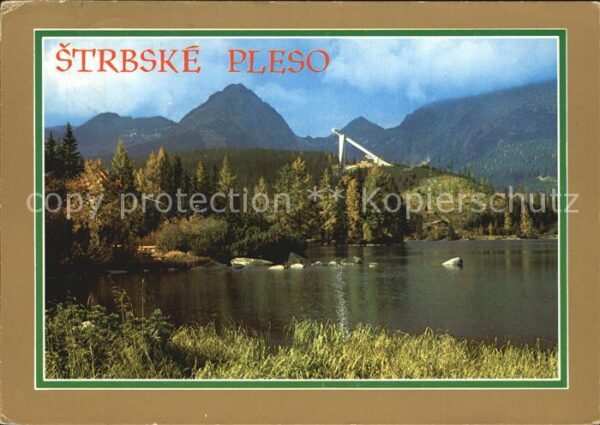 Strbske Pleso Sprungschanze Hohe Tatra Sommerpanorama