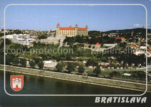 Bratislava Pressburg Pozsony Hrad Stadtbild mit Burg