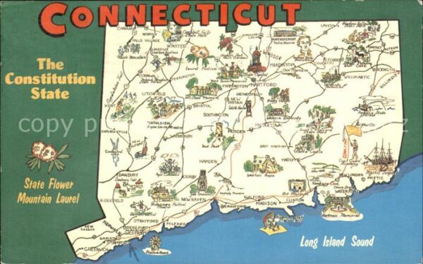 Connecticut US-State Lapeplan