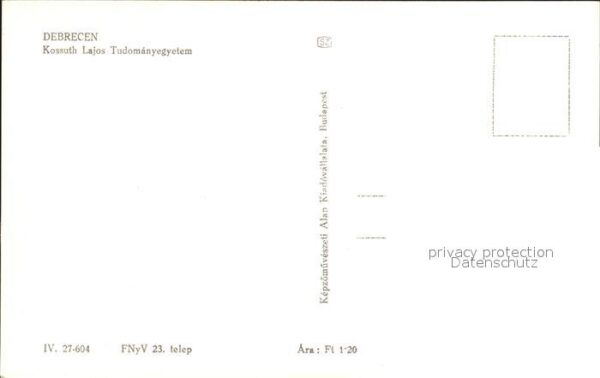 Debrecen Debrezin Kossuth Lajos Tudomanyegyetem – Bild 2