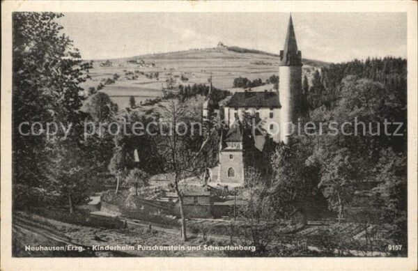 Neuhausen Erzgebirge Kinderheim Purschenstein und Schwartenb