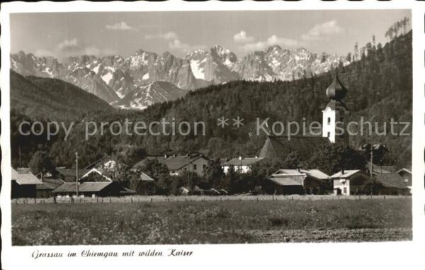 Grassau Chiemgau mit wildem Kaiser