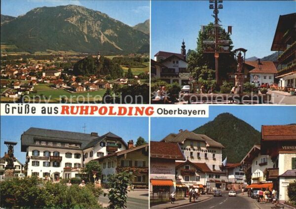 Ruhpolding Fliegeraufnahme Ortspartien