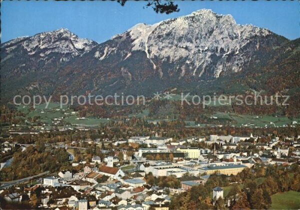 Bad Reichenhall Fliegeraufnahme mit Zwiesel und Hochsta