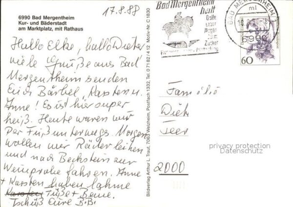 Bad Mergentheim Marktplatz Rathaus – Bild 2