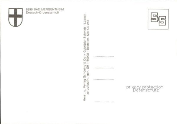 Bad Mergentheim Fliegeraufnahme Deutsch-Ordensschloss – Bild 2