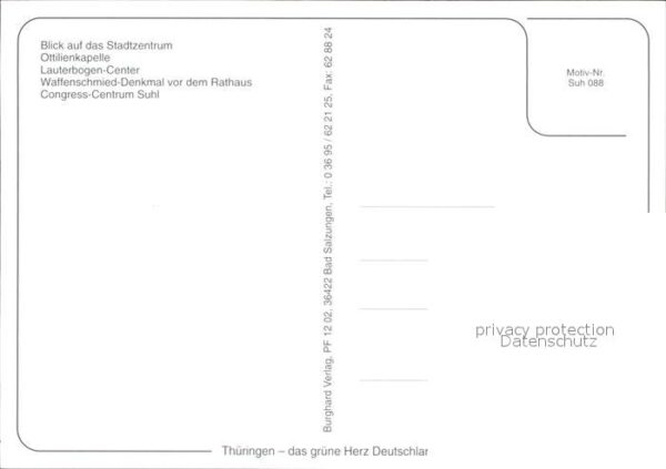 Suhl Thueringer Wald Ottilienkapelle Lauterbogen-Center Waff – Bild 2
