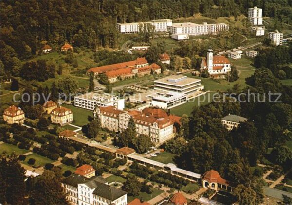 Bad Brueckenau Fliegeraufnahme Kurpark Kurhaus Hartwal