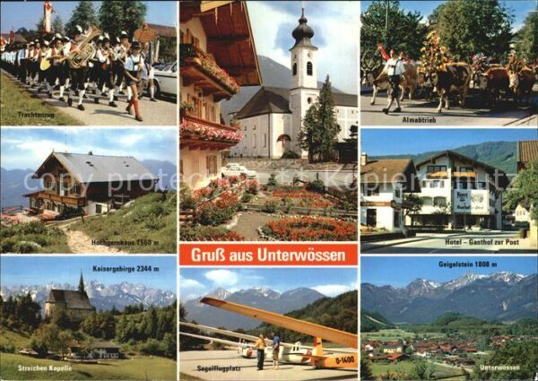 Unterwoessen Hotel zur Post Almabtrieb Trachtenzug