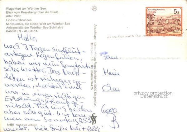 Klagenfurt Woerthersee Lindwurmstadt – Bild 2