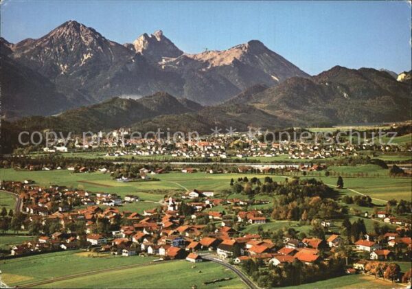 Fuessen Allgaeu Schwangau mit Rossberg Aggenstein und B