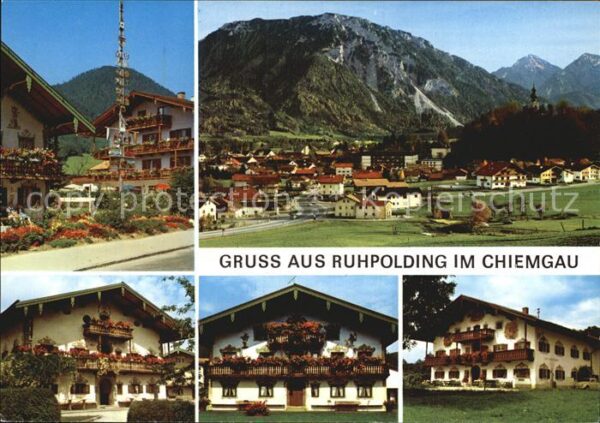 Ruhpolding Fliegeraufnahme Ortspartie