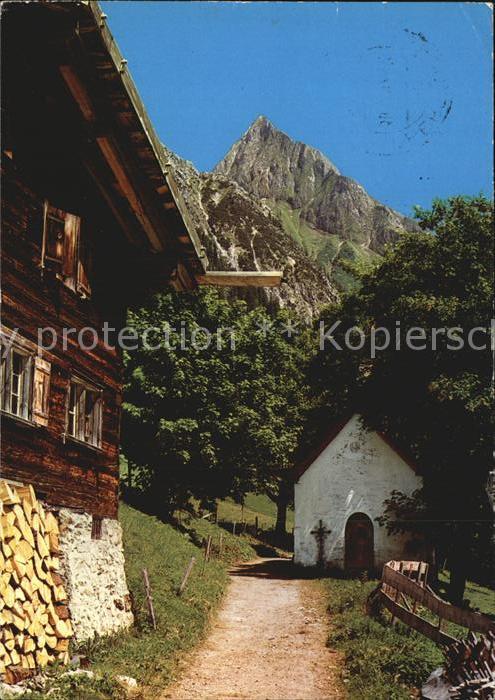 Gerstruben Kapelle mit Höfats